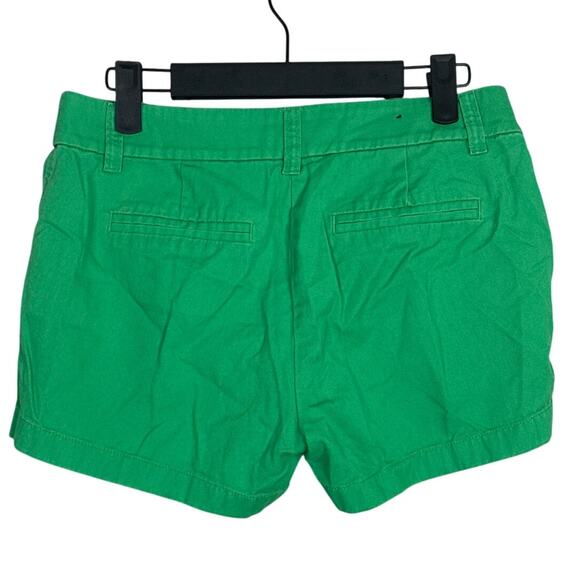 J. Crew Classic Mid Rise Chino Lightweight Shorts Pockets Belt Loops 0 Green - Picture 5 of 15